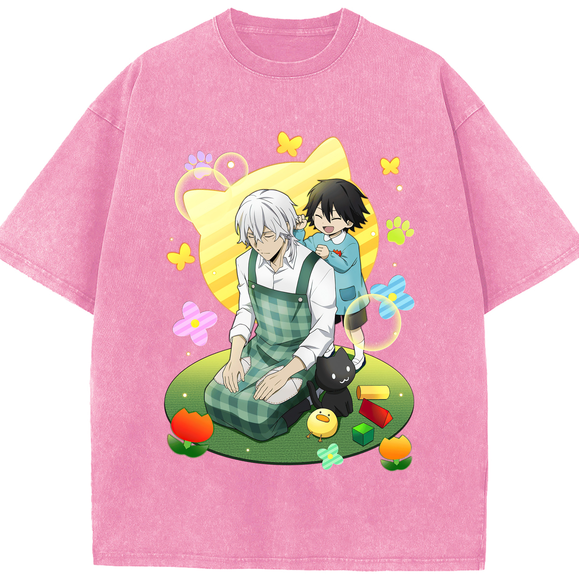 （画像用） 文豪ストレイドッグス Bungo Stray Dogs 綿100% ヴィンテージ風 半袖Tシャツ（フロントプリント）